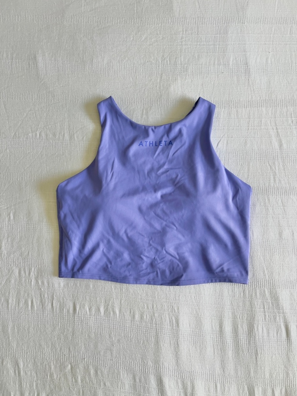 Athleta Lilac High-Neck Cropped Sports Tank